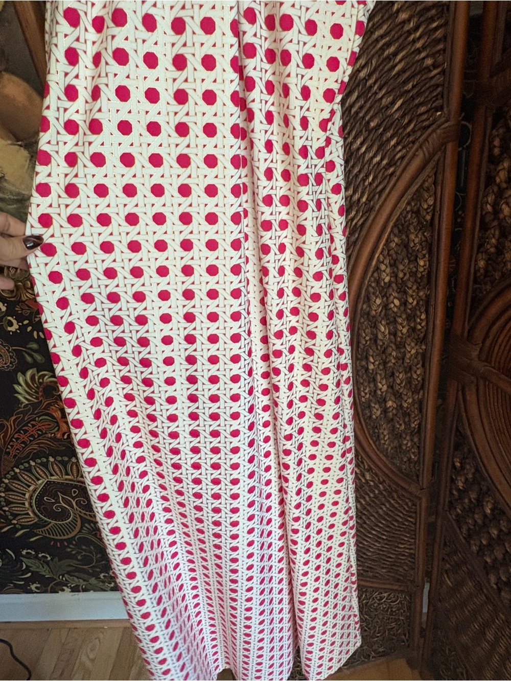 Jude Connally Bernadette Maxi Dress S Raspberry Gold NWT $268 Made USA - Picture 3 of 8